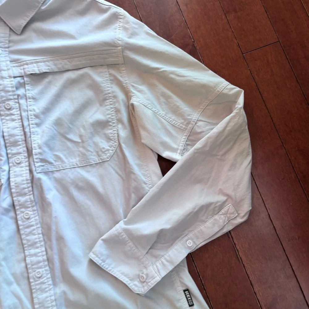 REI Co-op Men's White Outdoor Hiking Button-Down Shirt - Picture 4 of 10